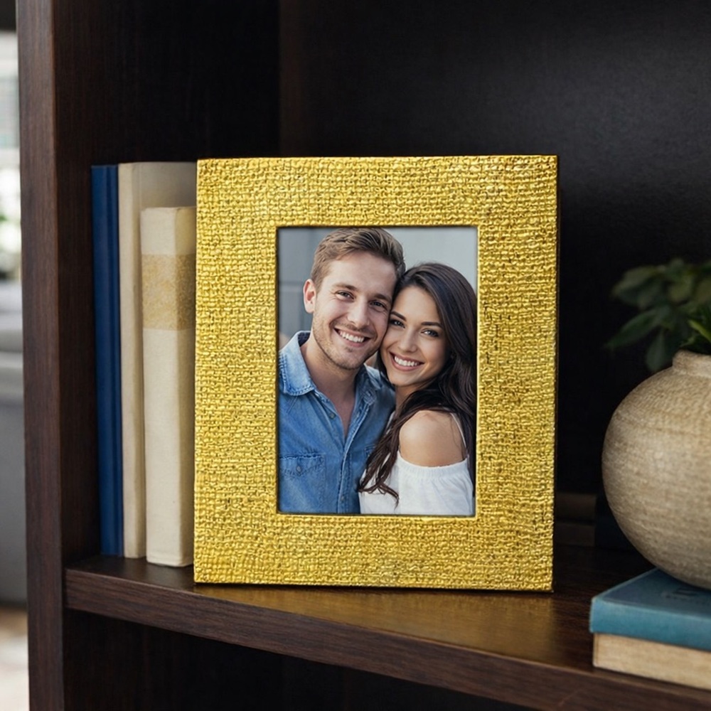 Philip Whitney Ltd. Golden Weave 4 x 6 Picture Frame